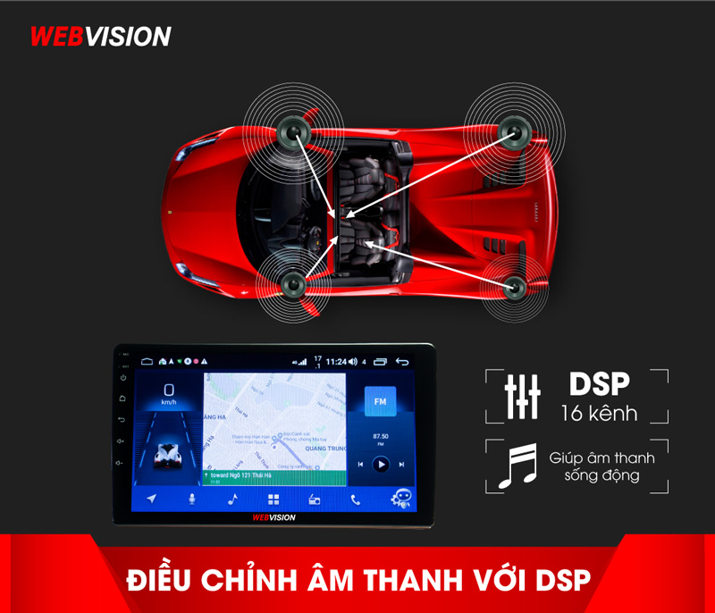 dsp x6 933x800 - Màn hình Android DVD ô tô Webvision X6