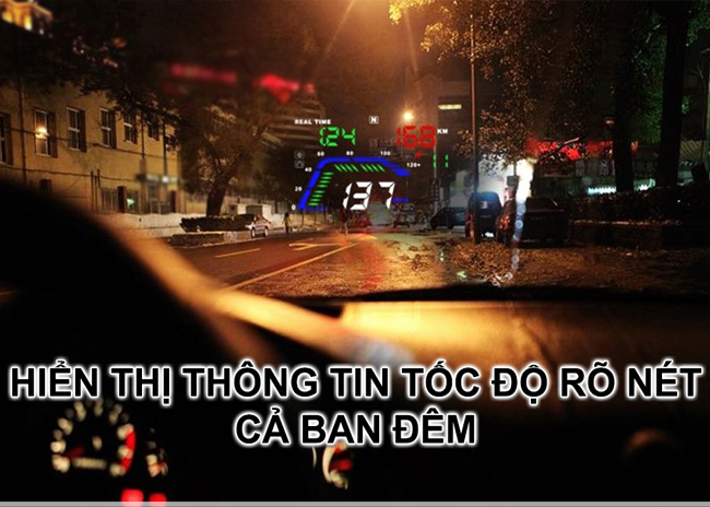 đồng hồ hiển thị tốc độ ô tô GPS HUD Q7