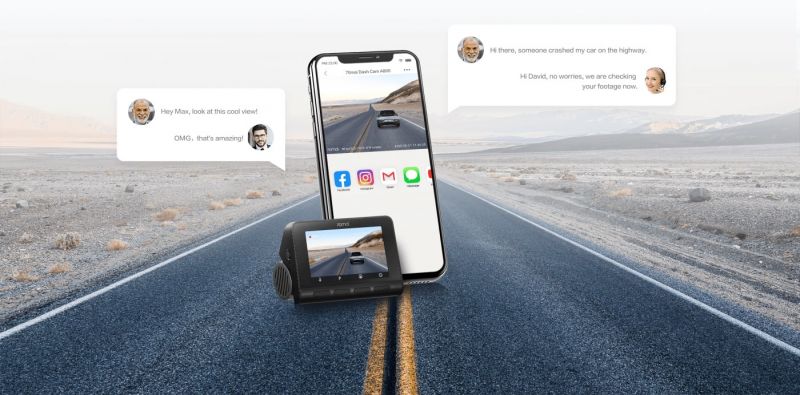ứng dụng 70mai trên điện thoại di động