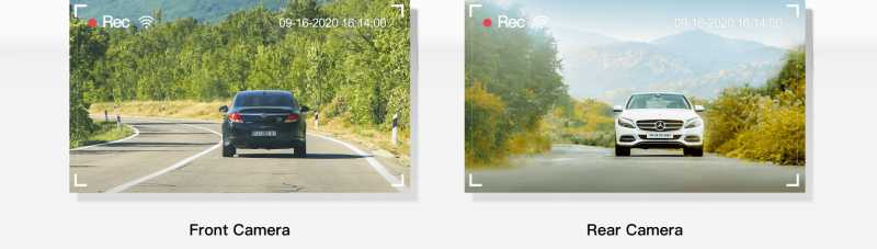 camera hành trình ghi hình 2 mắt