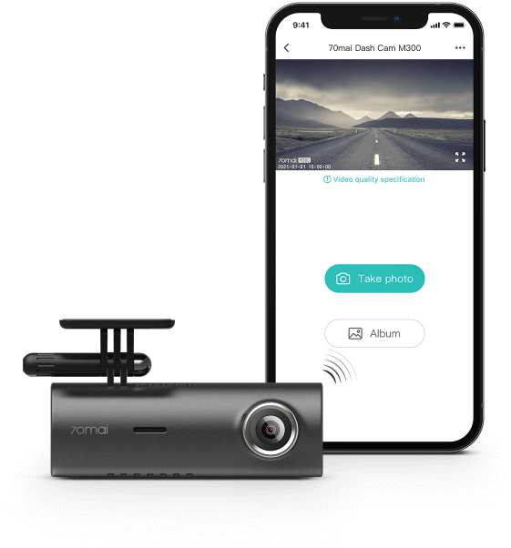 M300 kết nối với Ứng dụng 70mai trên điện thoại