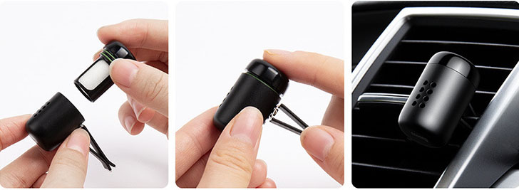 Nước Hoa sáp thơm kẹp của gió ô tô Baseus làm sạch không khí và tạo hương thơm dễ chịu