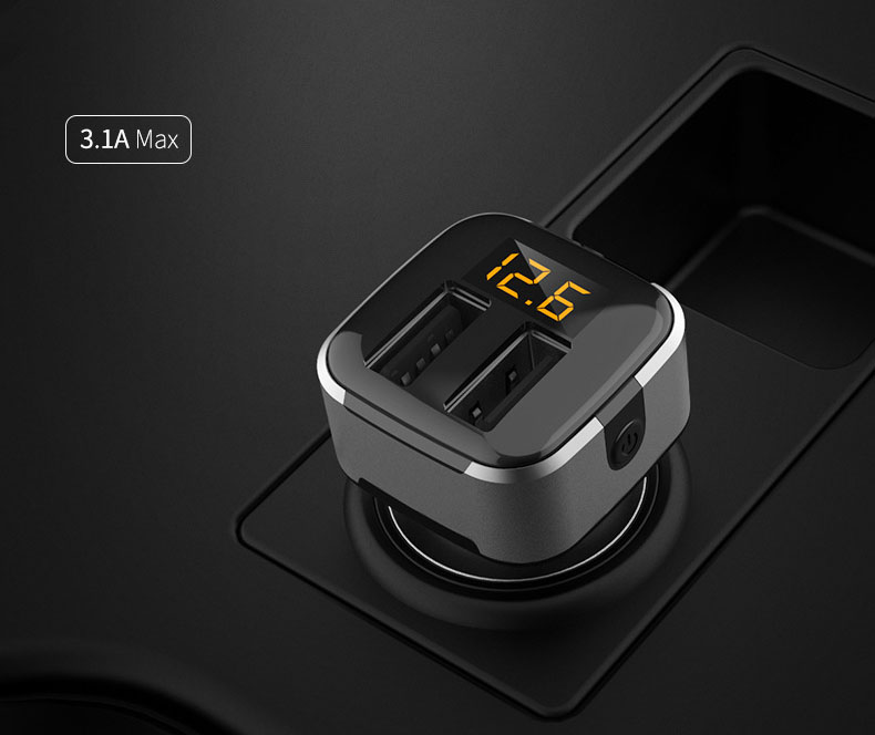 Tẩu sạc nhanh chia điện ra  2 cổng usb chính hãng Hyundai