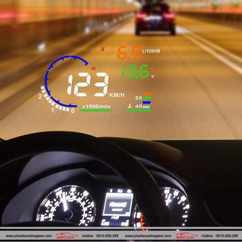 Thiết bị hiển thị tốc độ trên kính lái xe hơi HUD A8