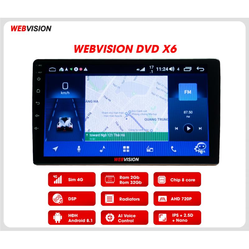 Màn hình Android DVD ô tô Webvision X6