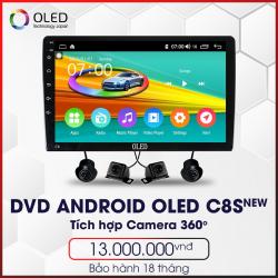 Màn Hình Liền Cam 360 DVD Android OLED C8S NEW